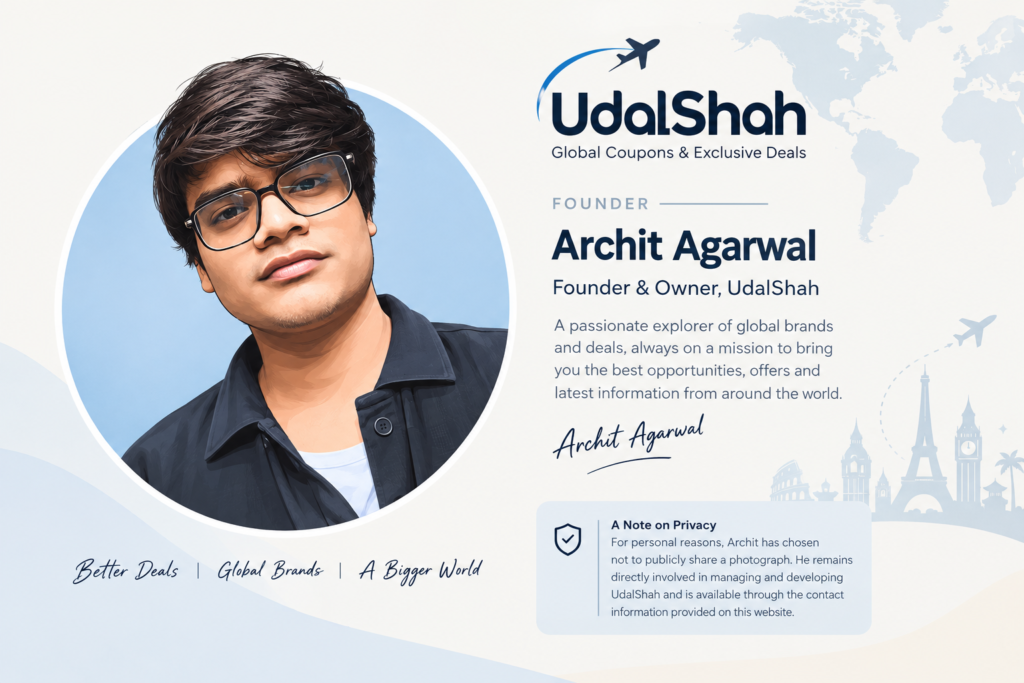 Archit Agarwal, Founder and Owner of UdalShah