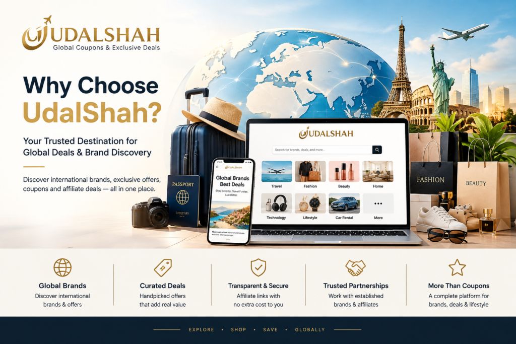 UdalShah global deals and international brand discovery platform